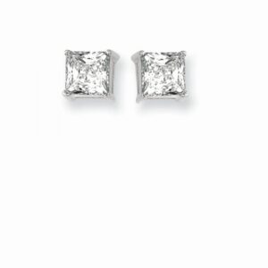 Princess Stud Earrings 6MM