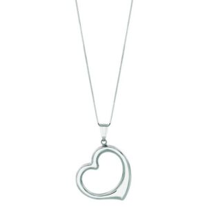 Puffy Heart Cutout Necklace