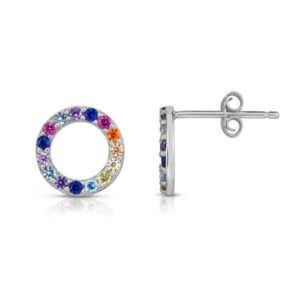 Rainbow Stud Earrings