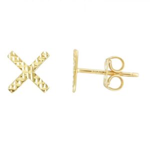 X Stud Earrings