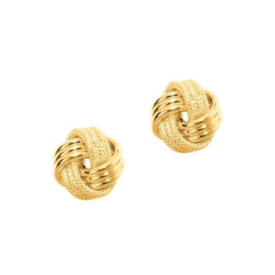 Love Knot Stud Earrings – Two Kings Jewelry